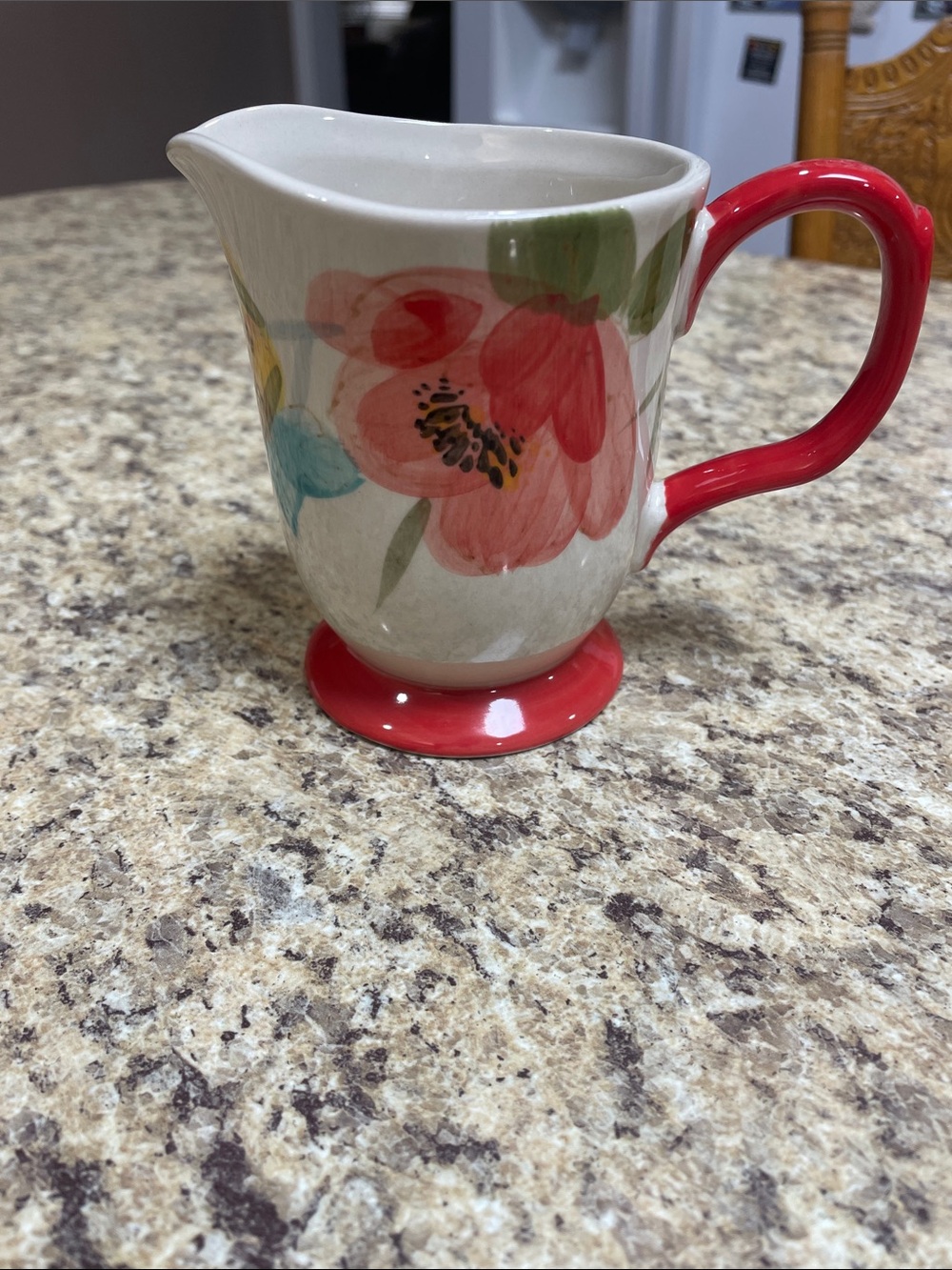 The Pioneer Woman Small Pitcher Floral Creamer . EUC